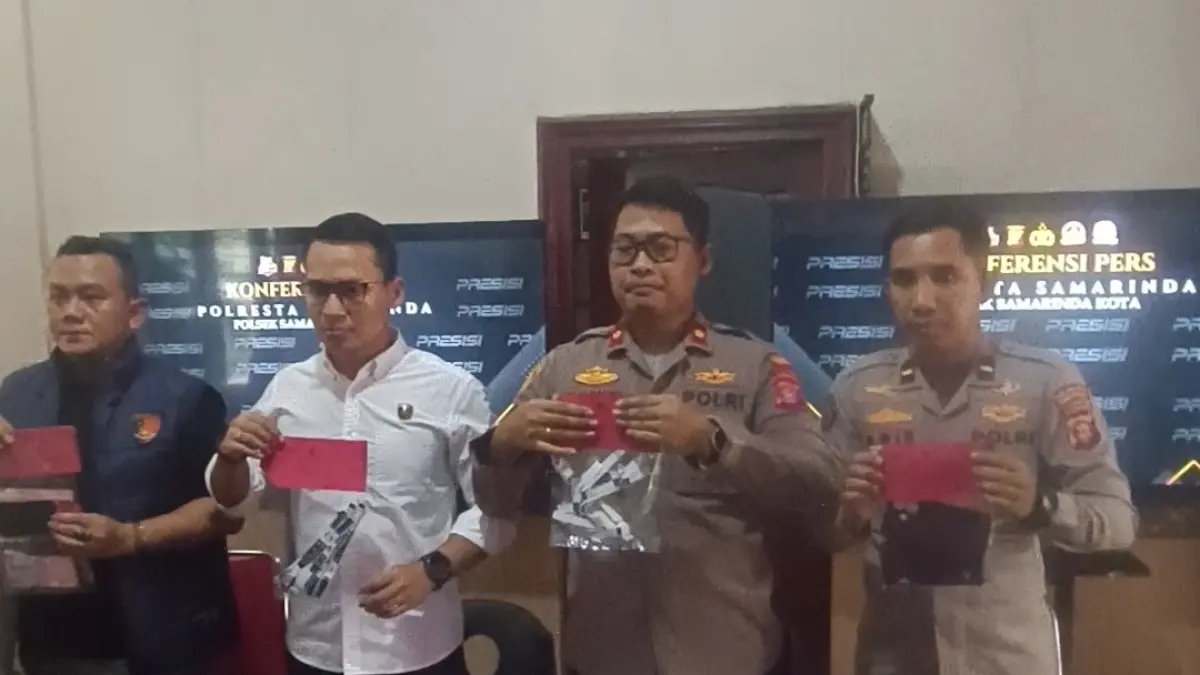 Barang bukti yang diamankan.
