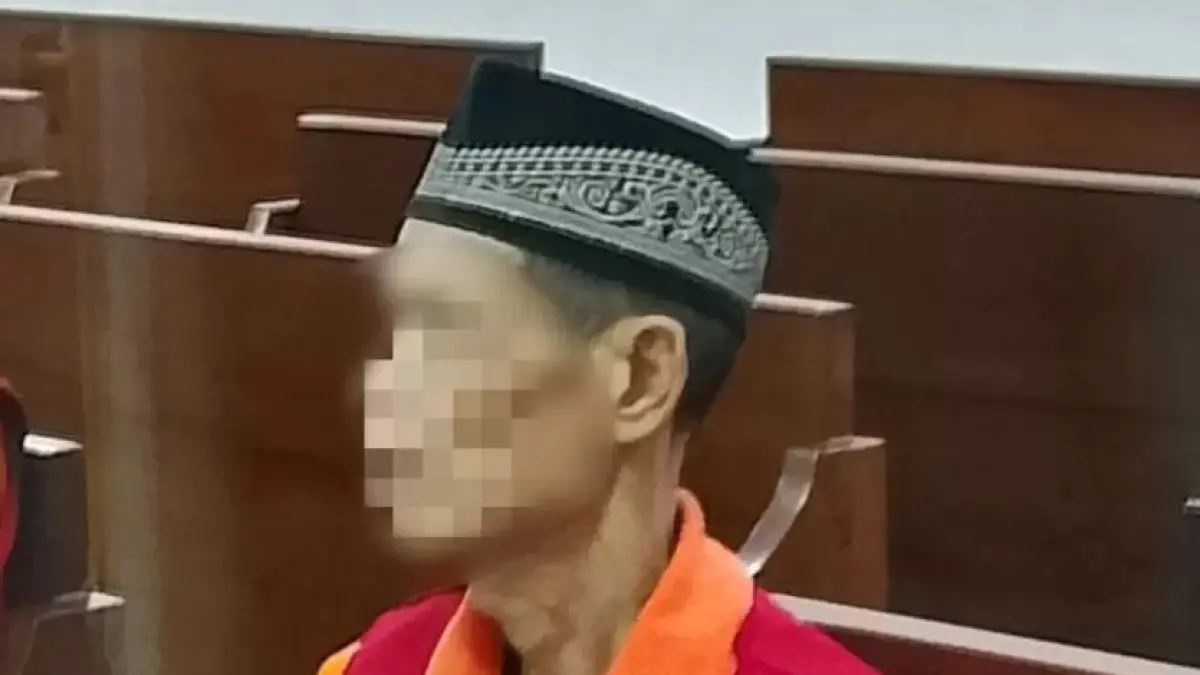 GN saat menunggu antrean sidang (Moeso Novianto)