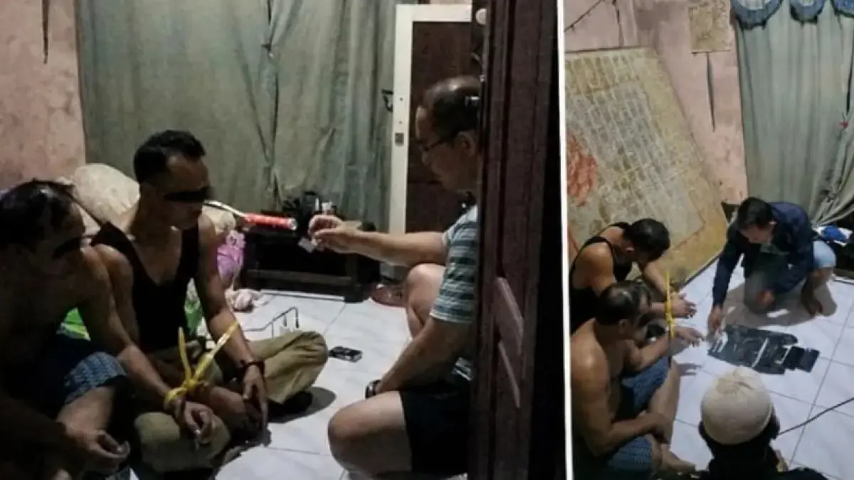 Camat Seruyan Hilir Timur dan rekannya digerebek saat nyabu. (HMS)