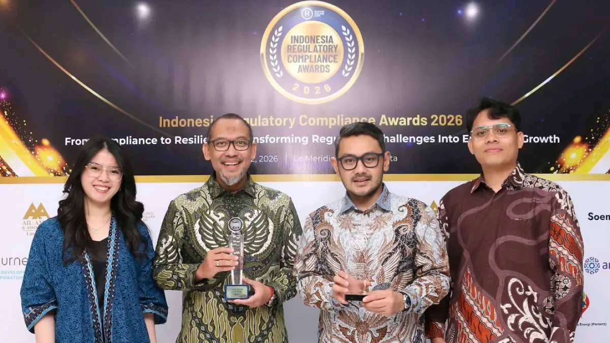 Management Kideco foto bersama Jajaran tim Legal dalam ajang IRCA Awards 2026