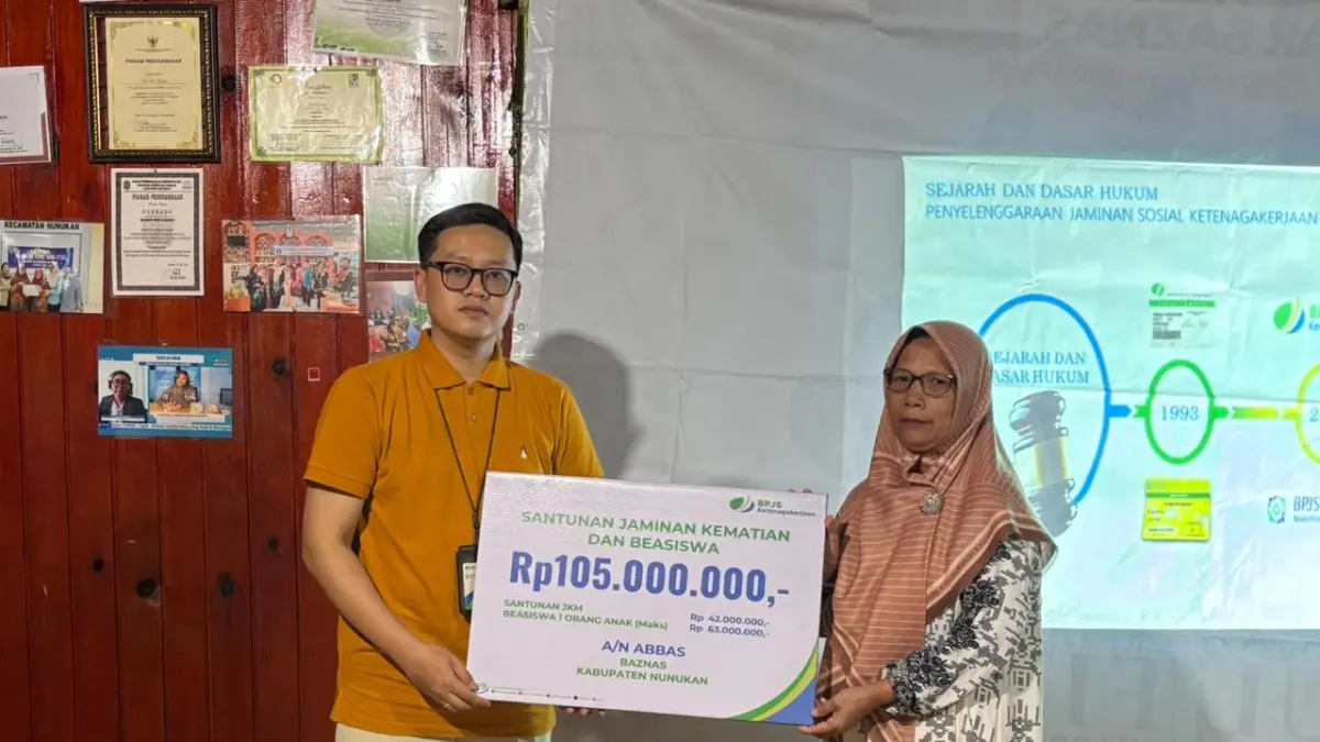  Sebagai bentuk nyata hadirnya negara dalam memberikan perlindungan kepada para pekerja, BPJS Ketenagakerjaan Cabang Nunukan melaksanakan kegiatan simbolis penyerahan manfaat. 