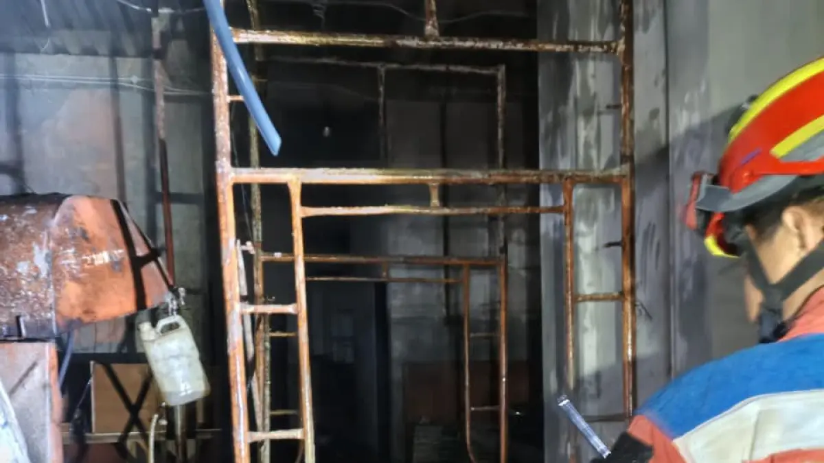 Ruko yang coba dibakar pelaku.