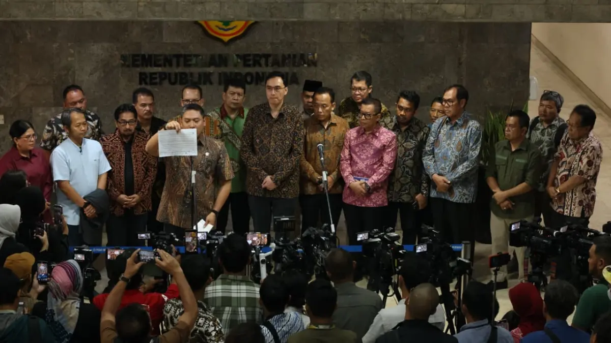 BAHAS: Wamentan Sudaryono mengumpulkan pelaku industri sawit nasional di Kantor Kementan, Jakarta, Jumat, 29 Mei 2026. ISTIMEWA