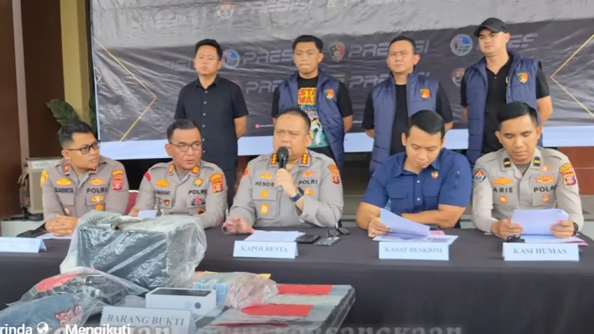 Jumpa pers Polresta Samarinda.