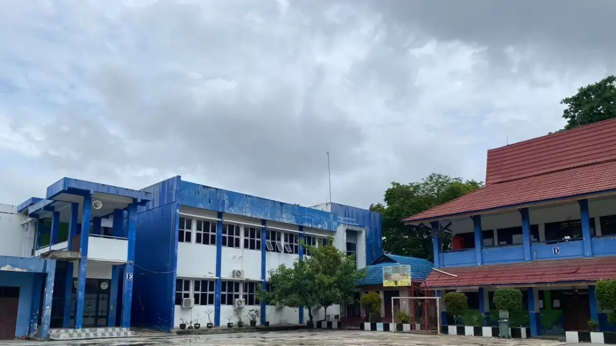 Tampak salah satu SMP di Kota Samarinda.