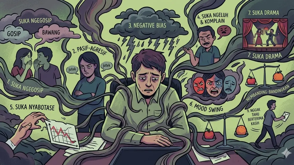 Ilustrasi toxic (AI)