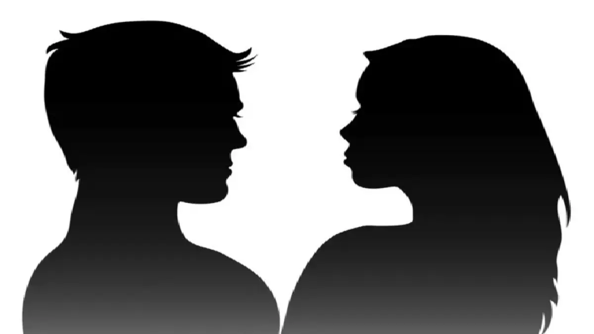 Ilustrasi pria dan wanita.