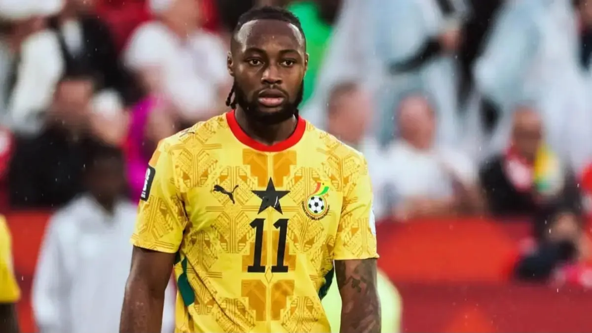 Pemain timnas Ghana Antoine Semenyo. (Instagram/@blackstarsofghana)