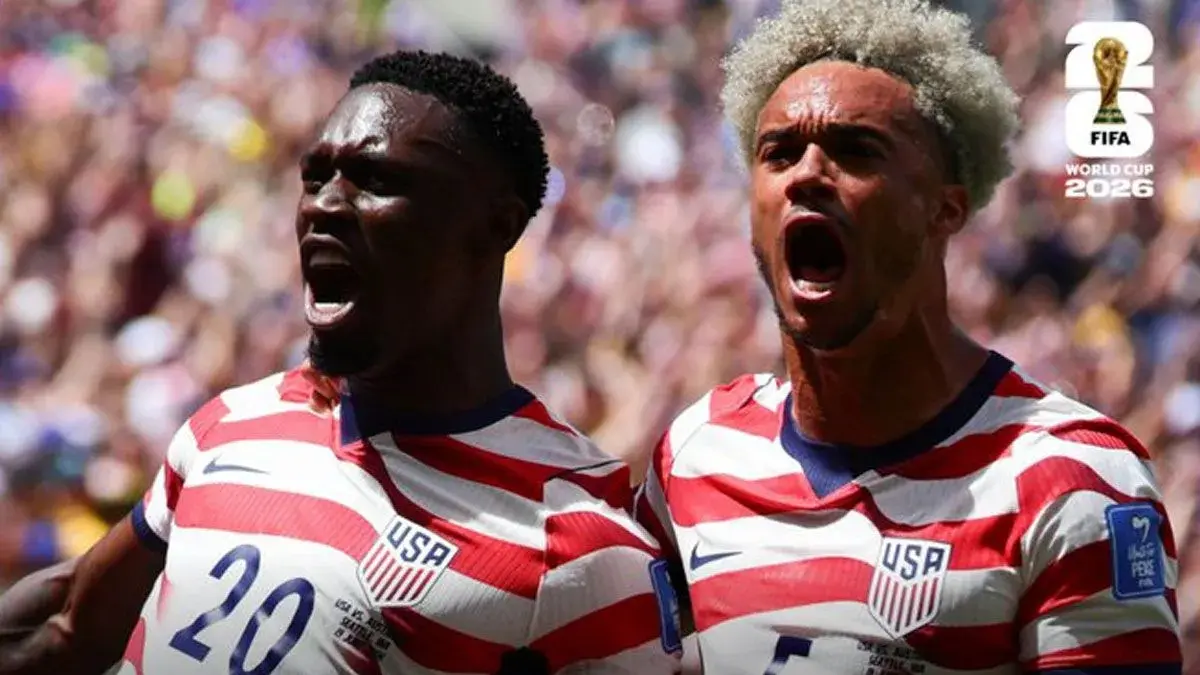 Timnas Amerika Serikat (AS) memastikan satu tempat di babak 32 besar setelah mengalahkan Australia 2-0 pada pertandingan Grup D Piala Dunia 2026 di Stadion Lumen, Seattle, Jumat waktu setempat. X/FifaWorldCup