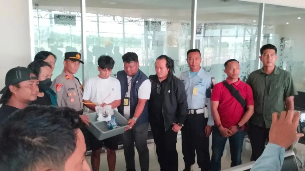 Penyeberangan sabu seberat 933,73 gram netto melalui Bandara Internasional Juwata Tarakan berhasil digagalkan petugas Avsec saat melakukan pemeriksaan bagasi penumpang menggunakan mesin X-ray. ISTIMEWA