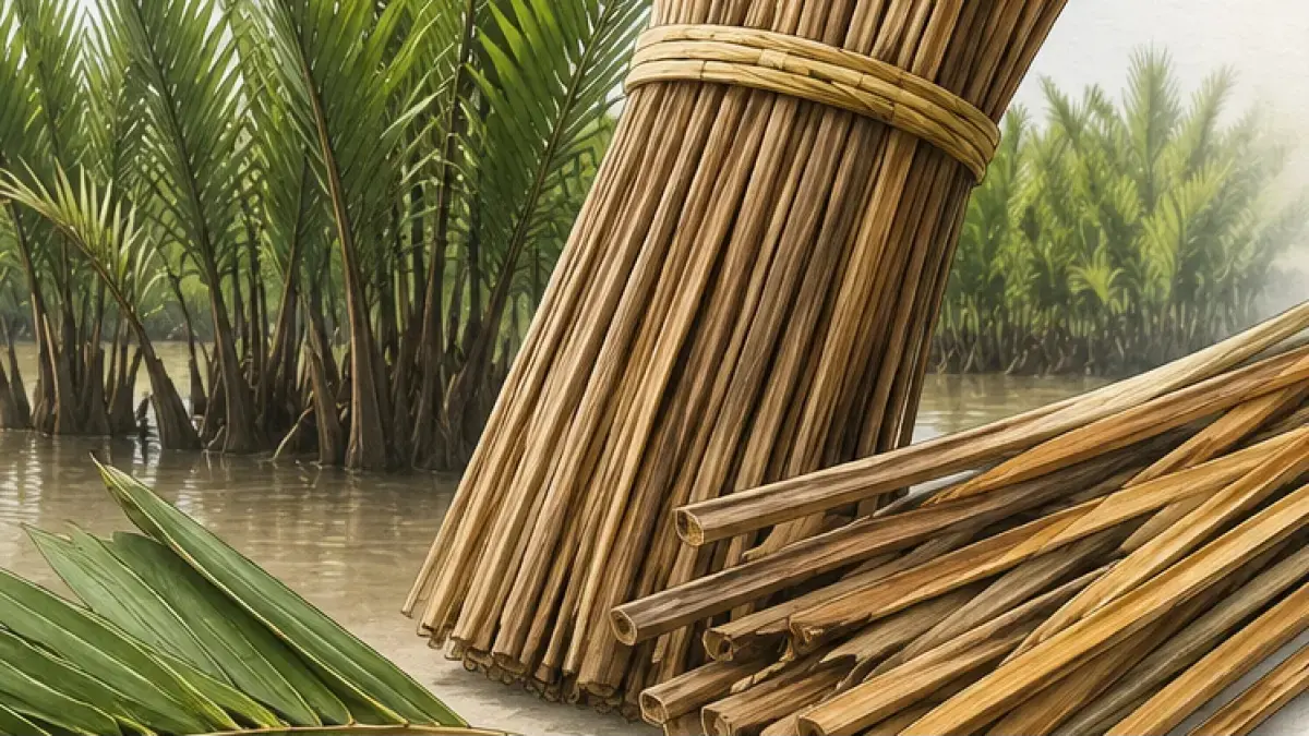 Ilustrasi pohon nipah.