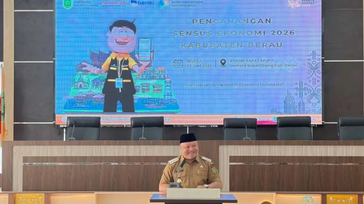 SENSUS: BPS Berau mencanangkan SE 2026 di Kabupaten Berau yang diikuti oleh seluruh pemangku kepentingan, Selasa, 23 Juni 2026. KPG
