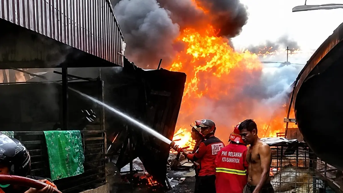 Kebakaran di Samarinda.