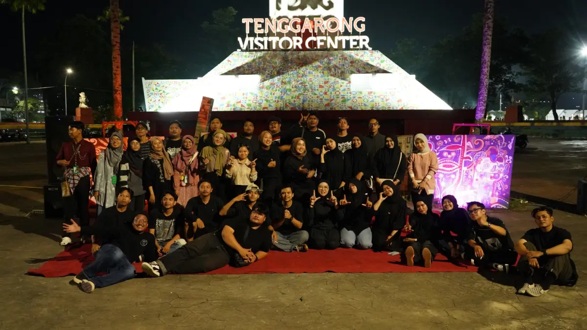 Panggung Ekspresi: Genta Aksara yang digelar Pixelarasi bersama Muda Sinergi di Jam Bentong Tenggarong (Istimewa)