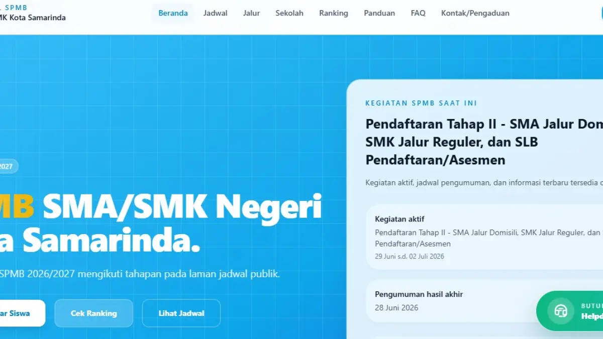 Portal SPMB SMA/SMK Negeri.