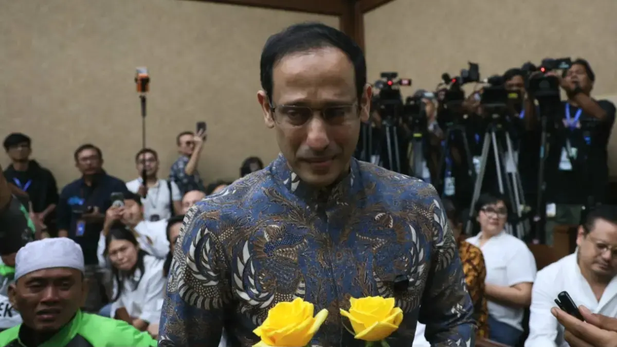 Eks Menteri Pendidikan, Kebudayaan, Riset, dan Teknologi, Nadiem Anwar Makarim.