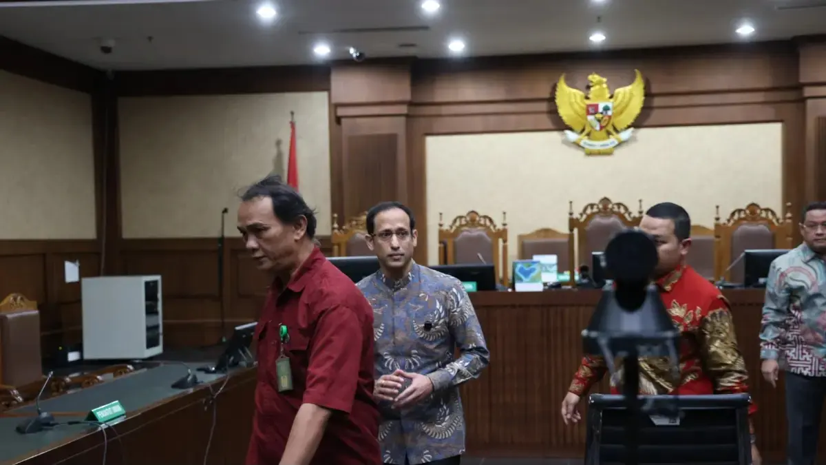 Eks Menteri Pendidikan, Kebudayaan, Riset, dan Teknologi, Nadiem Anwar Makarim.