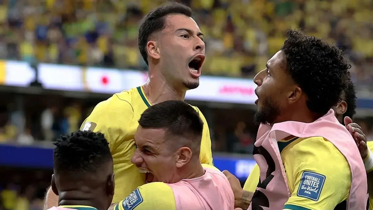 Gabriel Martinelli menjadi pahlawan Brasil setelah mencetak gol pada masa injury time yang memastikan kemenangan 2-1 atas Jepang di babak 32 besar Piala Dunia FIFA 2026. (Instagram @brasil)