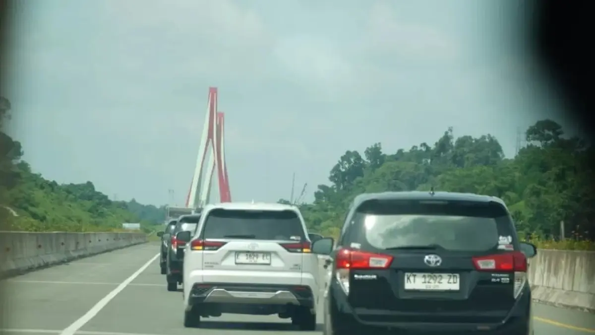 INFRASTRUKTUR:Jalur jalan pendekat ke arah jembatan Pulau Balang menuju kawasan IKN dapat diihubungkan jembatan Sungai Riko di wilayah Kabupaten PPU. (ANTARA)