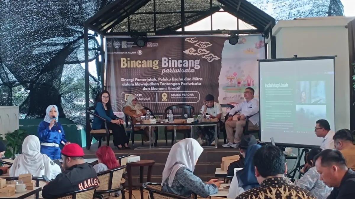 Bincang bincang Dinas Pariwisata dengan wartawan.