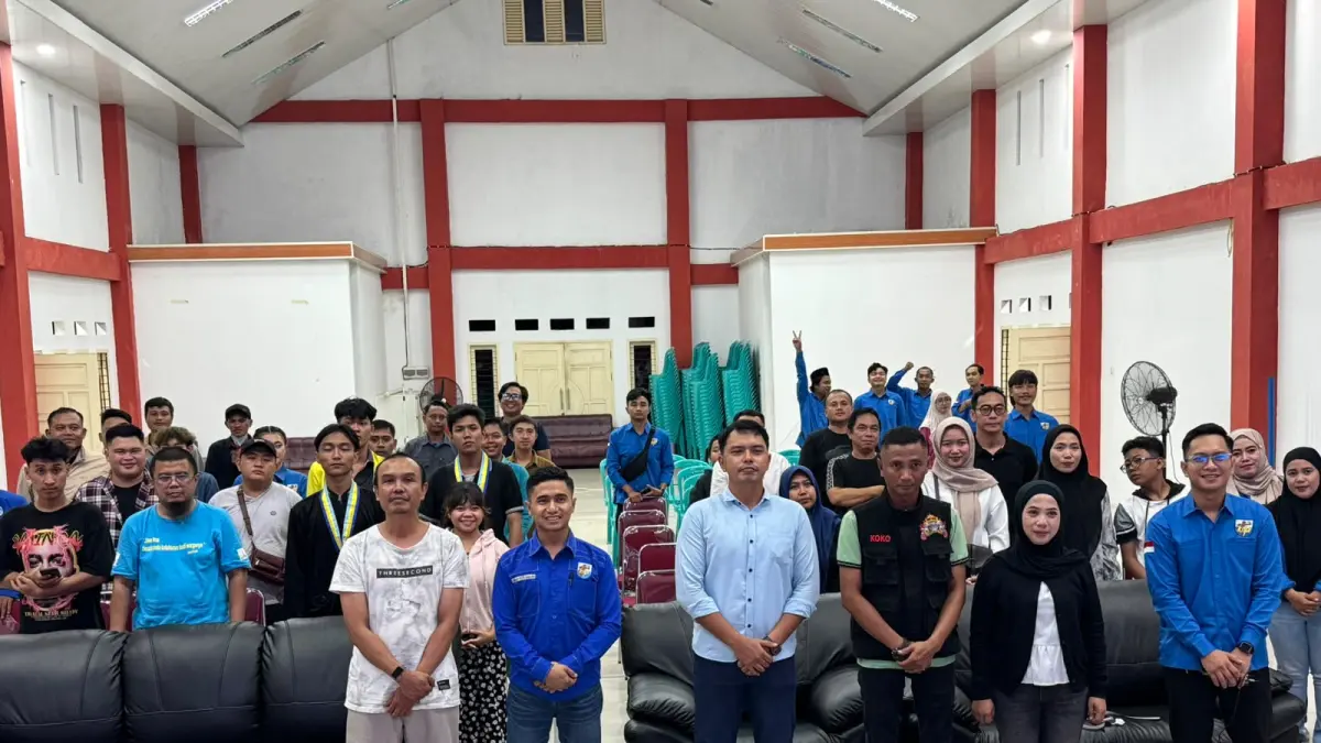 Kegiatan nobar KNPI Tenggarong bersama DLHK Kukar (Istimewa)