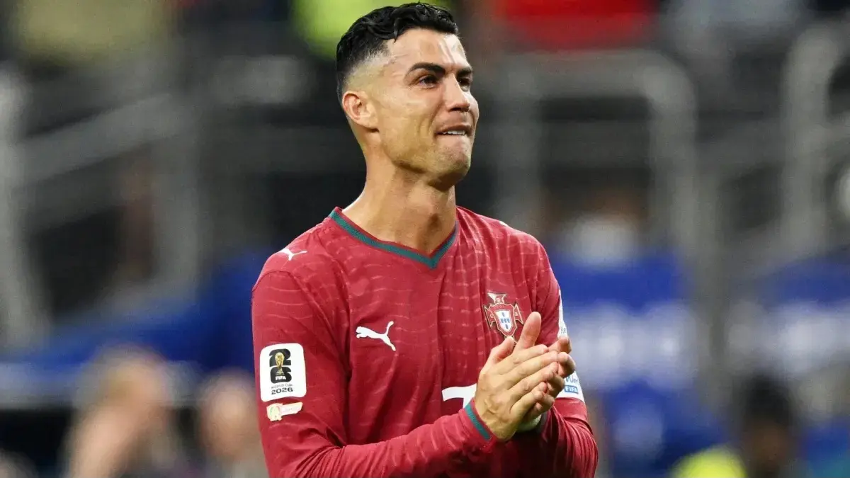 Cristiano Ronaldo menangis usai Portugal tersingkir dikalahkan Spanyol di Piala Dunia 2026. (FIFA)