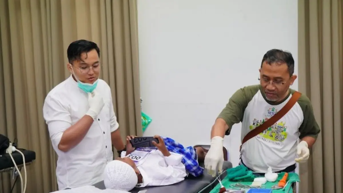 Khitan Massal gratis yang digelar PT Pupuk Kalimantan Timur (Pupuk Kaltim) bagi warga Kota Bontang.