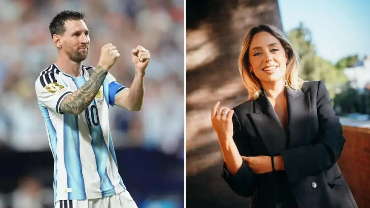 Lionel Messi dan Reporter Argentina Sofia Martinez (Bein Sports)