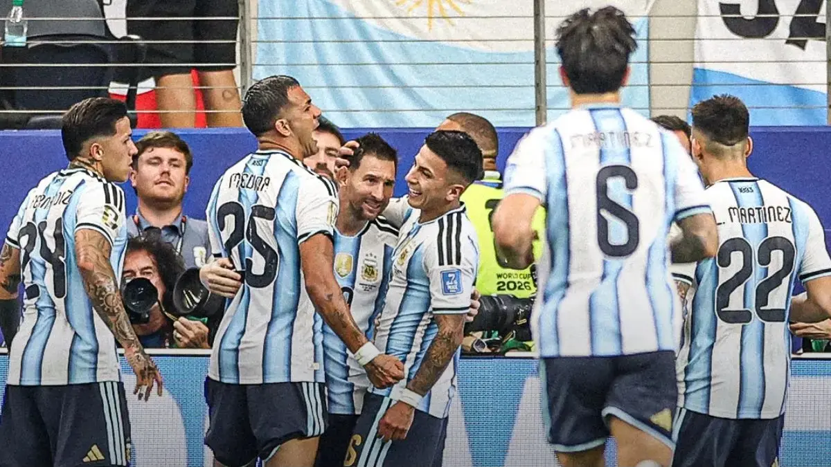 Timnas Argentina sukses melaju ke perempat final Piala Dunia 2026. (Instagram @afaseleccion)
