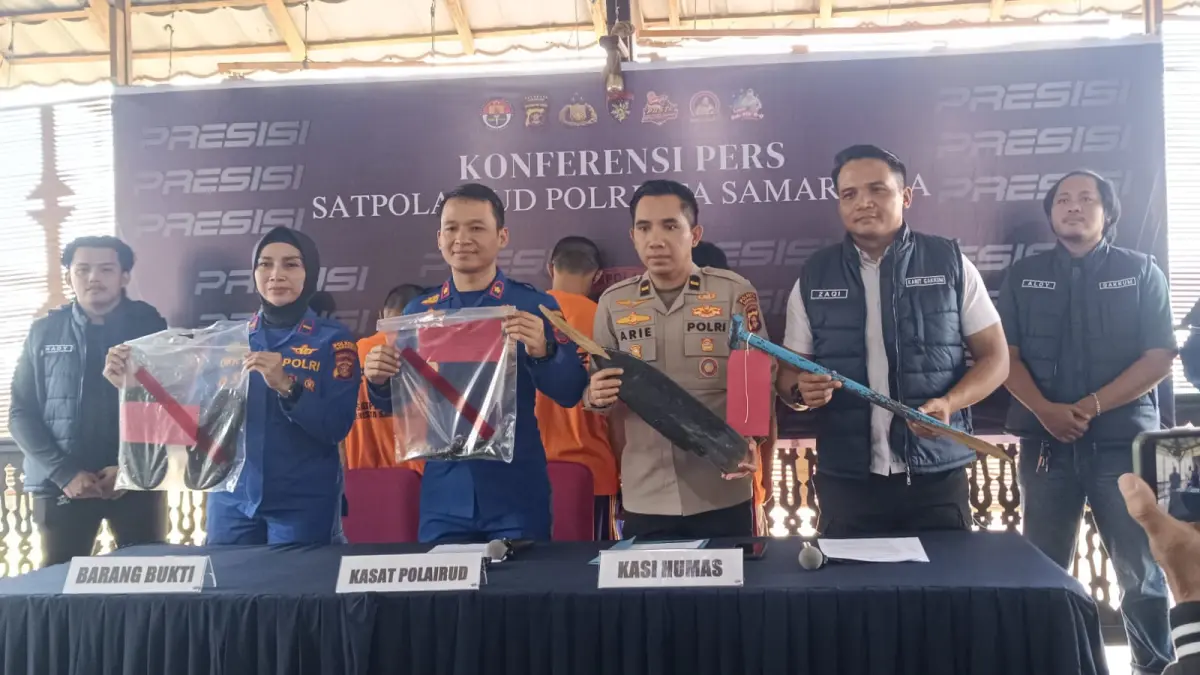 Tersangka dan barang bukti diamankan.