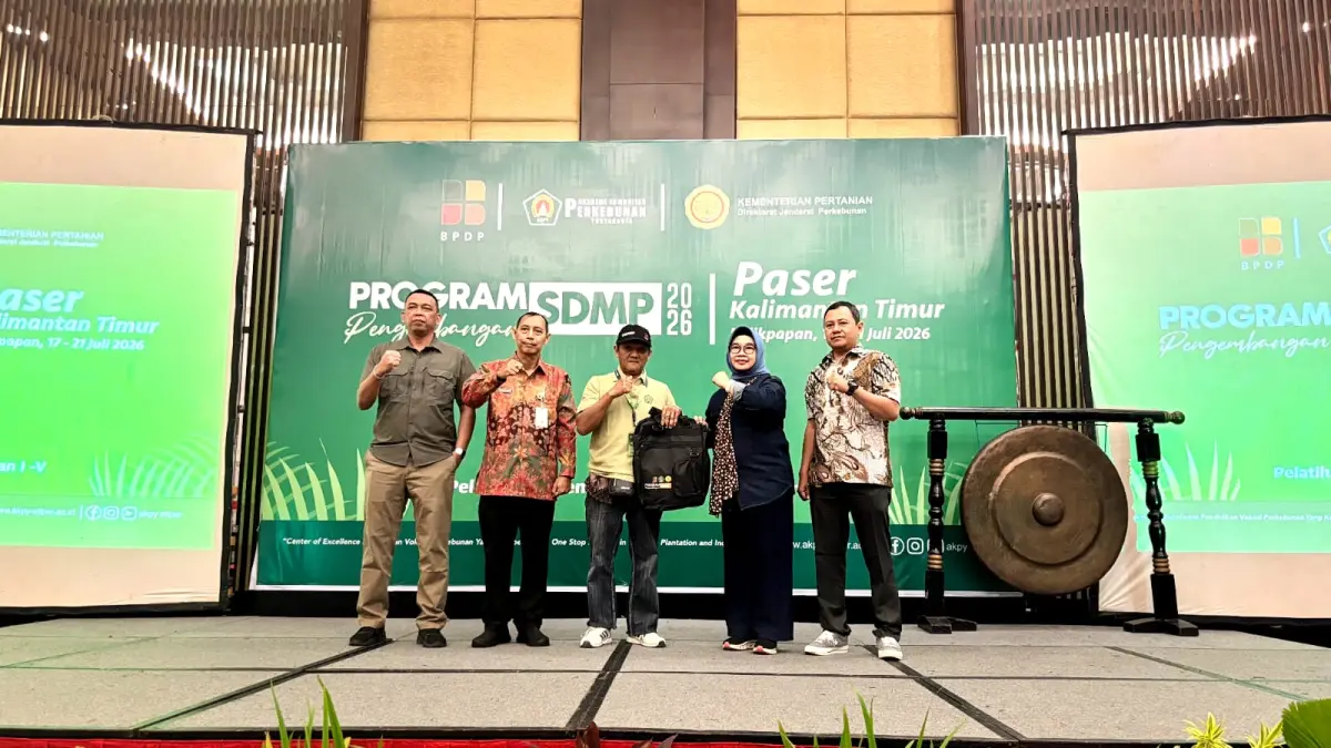 Pelatihan tersebut merupakan bagian dari Program Pengembangan SDM Perkebunan (SDMP) 2026 yang digelar Akademi Komunitas Perkebunan Yogyakarta (AKPY) dengan dukungan Badan Pengelola Dana Perkebunan (BPDP) dan Direktorat Jenderal Perkebunan (Ditjenbun) Kementerian Pertanian.