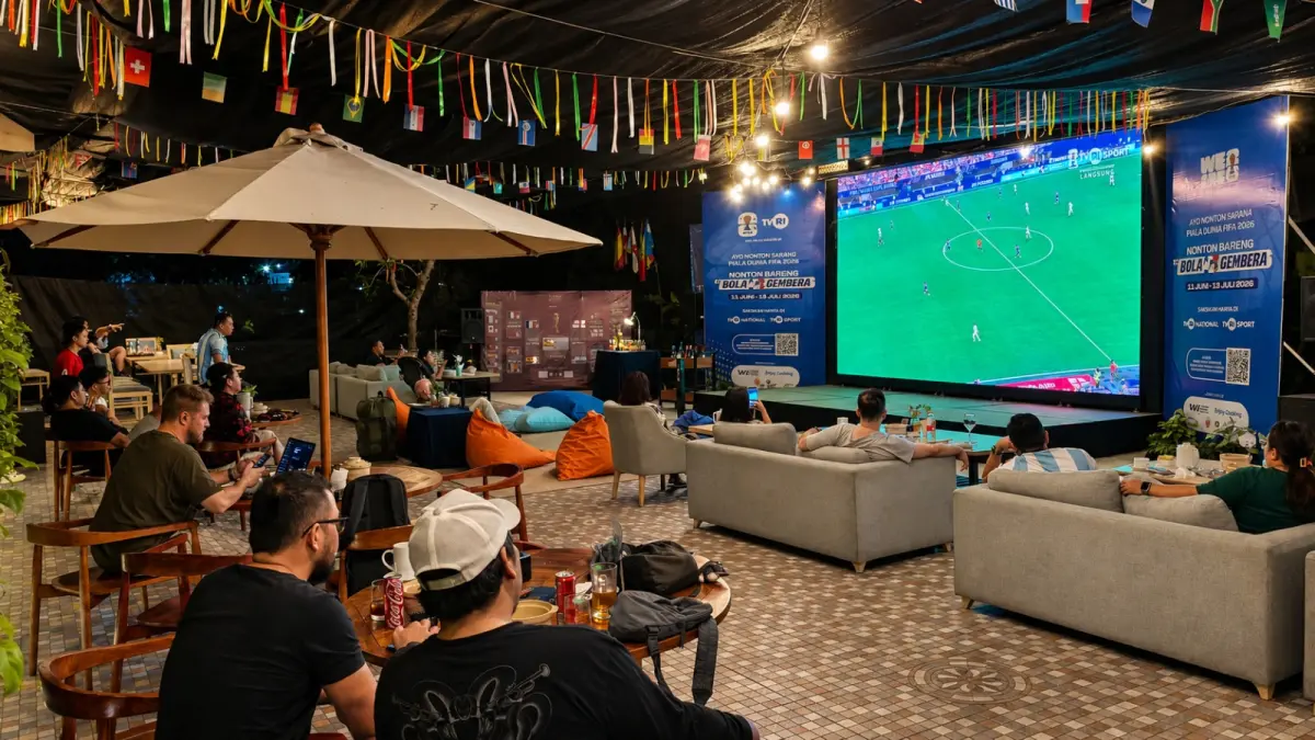 Four Points by Sheraton Balikpapan menyiapkan nobar melalui Final Match Watch Party on Big Screen pada Senin (20/7) dini. 