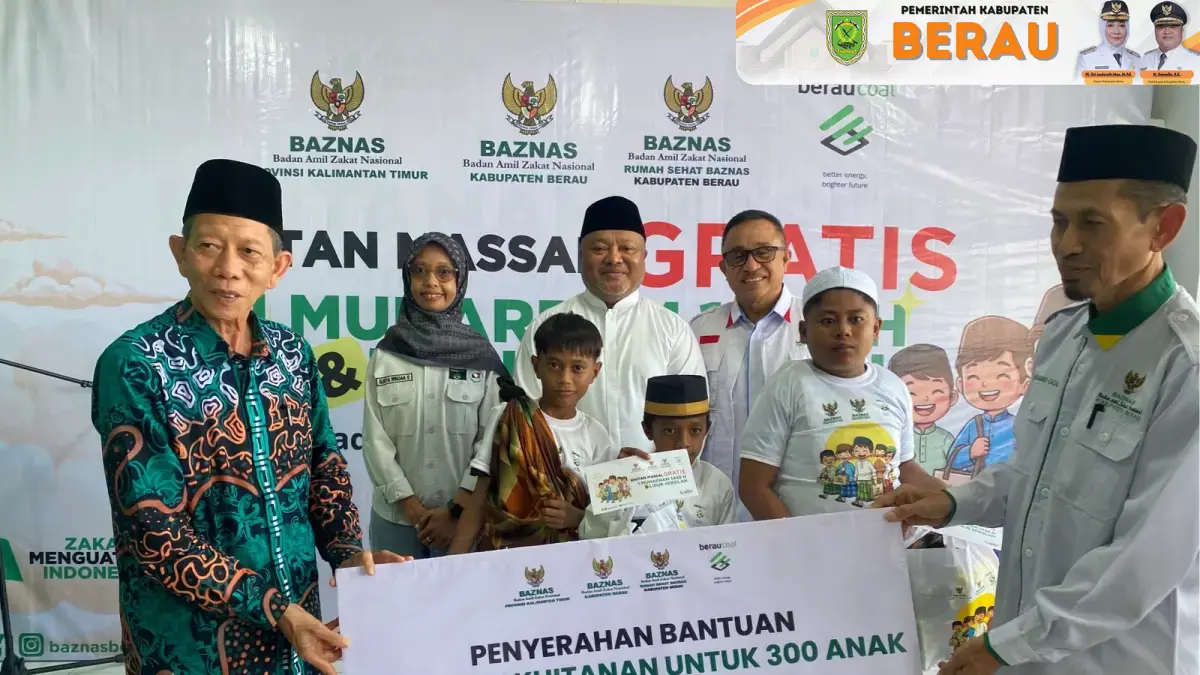 BERI MANFAAT: Wabup Berau, Gamalis, menghadiri khitanan massal yang diselenggarakan Baznas Berau. KPG