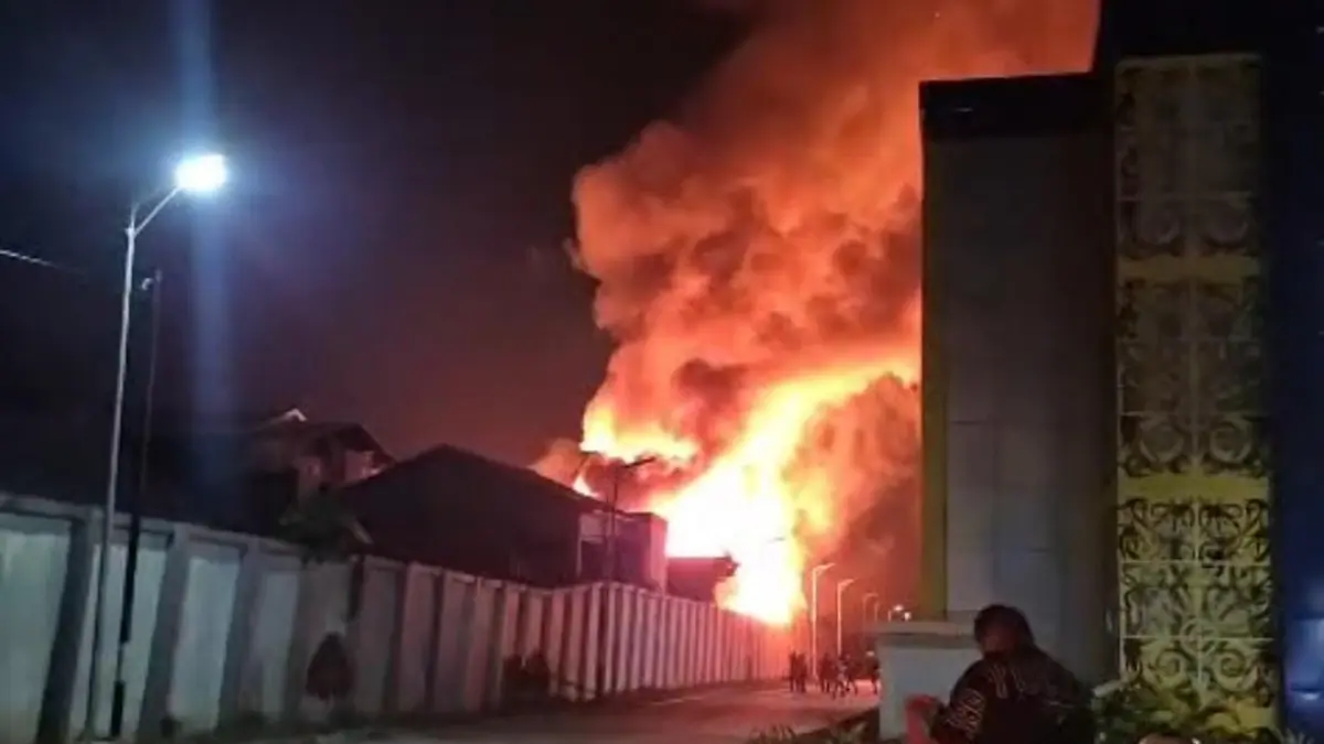 Kebakaran di Samarinda.