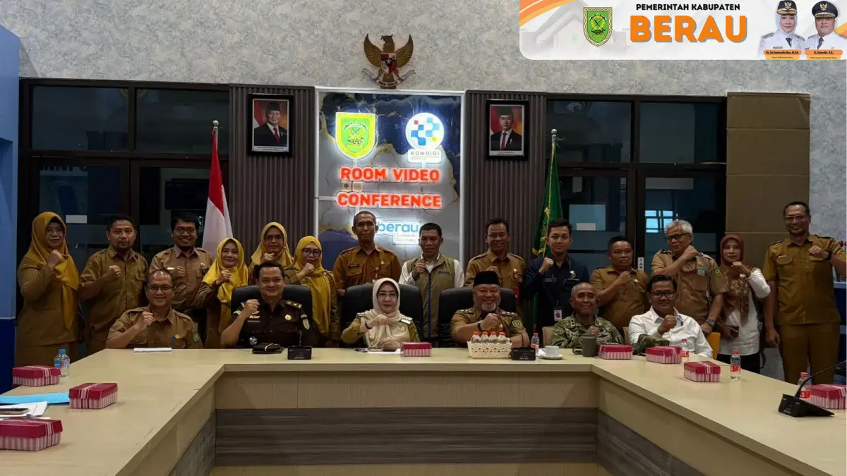 KENDALIKAN INFLASI: Bupati Berau Sri Juniarsih Mas dan jajaran, mengikuti rakor pengendalian inflasi daerah secara daring, Senin, 11 Mei 2026. KPG
