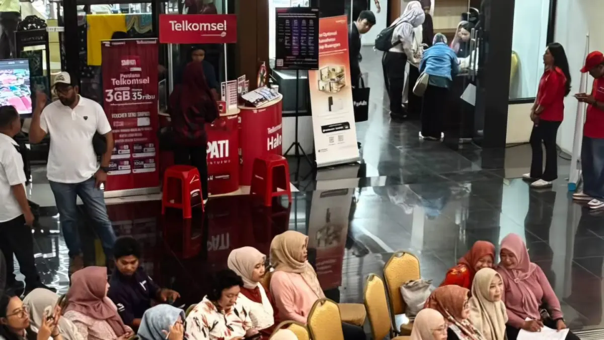 Lebih dari 100 peserta para pelaku usaha di kota Samarinda mengikuti kegiatan yang digagas Telkomsel CERMAD (Cerita Marketing Ala MyAds).