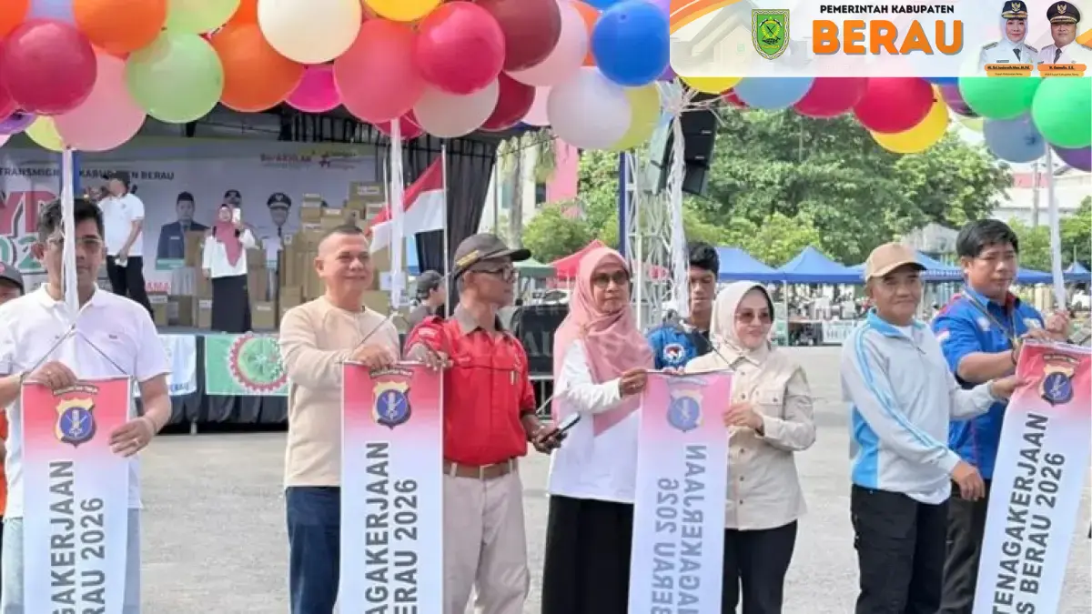 MAY DAY: Peringatan Hari Buruh Internasional 2026 di Lapangan GOR Pemuda Tanjung Redeb, Jumat, 1 Mei 2026. ISTIMEWA
