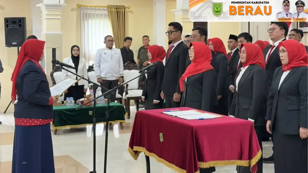 RESMI: Pelantikan Pengurus YJI Cabang Kabupaten Berau Periode 2026–2031 di Balai Mufakat. KPG