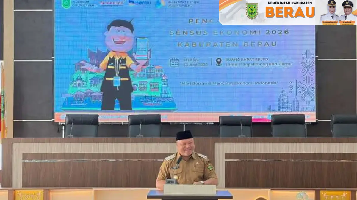 SENSUS: BPS Berau mencanangkan SE 2026 di Kabupaten Berau yang diikuti oleh seluruh pemangku kepentingan, Selasa, 23 Juni 2026. KPG