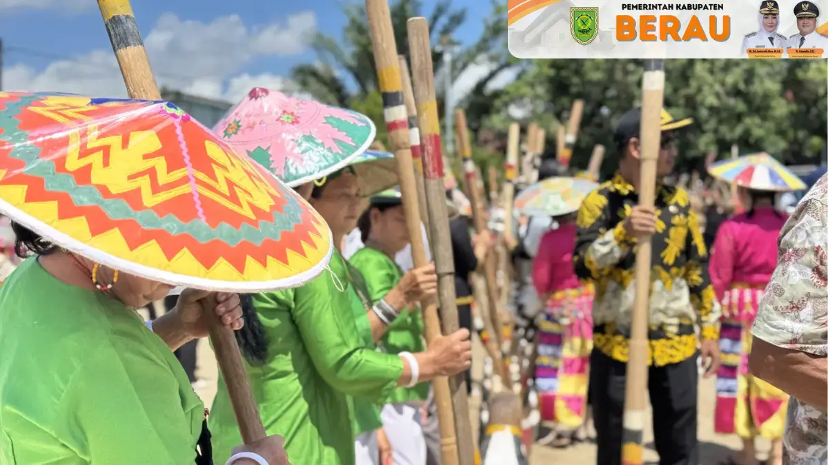 WISATA BUDAYA: Festival Budaya Lesung Osap 2026 di Kampung Bena Baru, Kecamatan Sambaliung, Kabupaten Berau. KPG