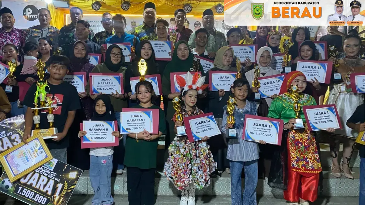 TUTUP ACARA: Wabup Berau, Gamalis, menutup Festival Abutta Banua 2026 pada Sabtu, 4, Juli 2026. KPG