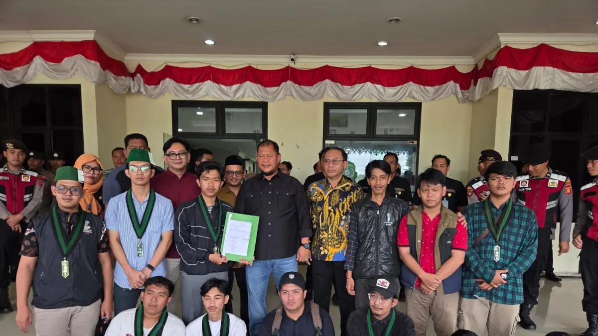 DPRD Kukar menerima aksi HMI Cabang Kukar mengenai evaluasi program Kukar Idaman Terbaik (Elmo/Prokal.co)