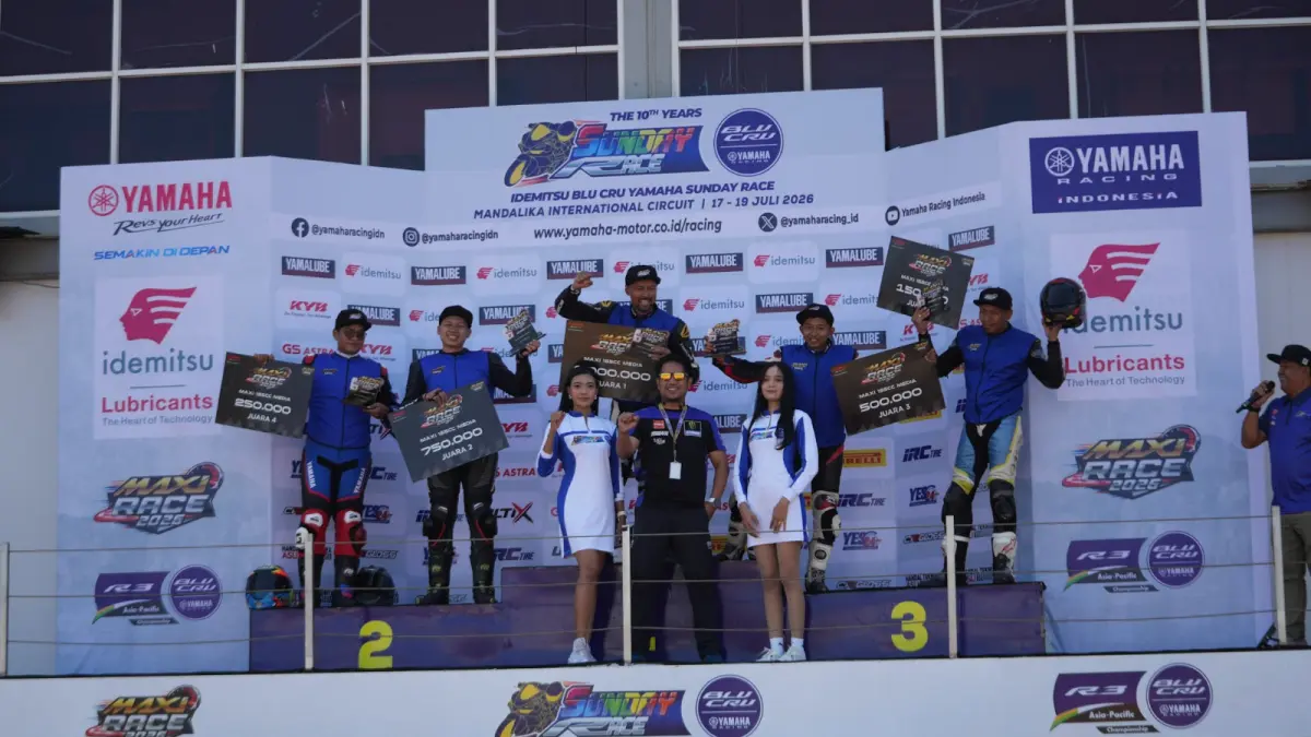  Gelaran Yamaha Sunday Race (YSR) 2026 yang telah memasuki perjalanan satu dekade berlangsung semakin istimewa di Pertamina Mandalika International Circuit, Lombok, Nusa Tenggara Barat pada 17–19 Juli 2026. 