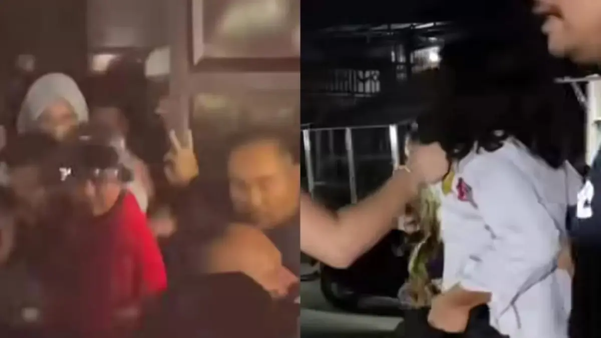 Momen viral oknum guru ASN berinisial A saat digeruduk warga di rumahnya terkait dugaan pencabulan siswa SD. (Instagram/wilis_medan)