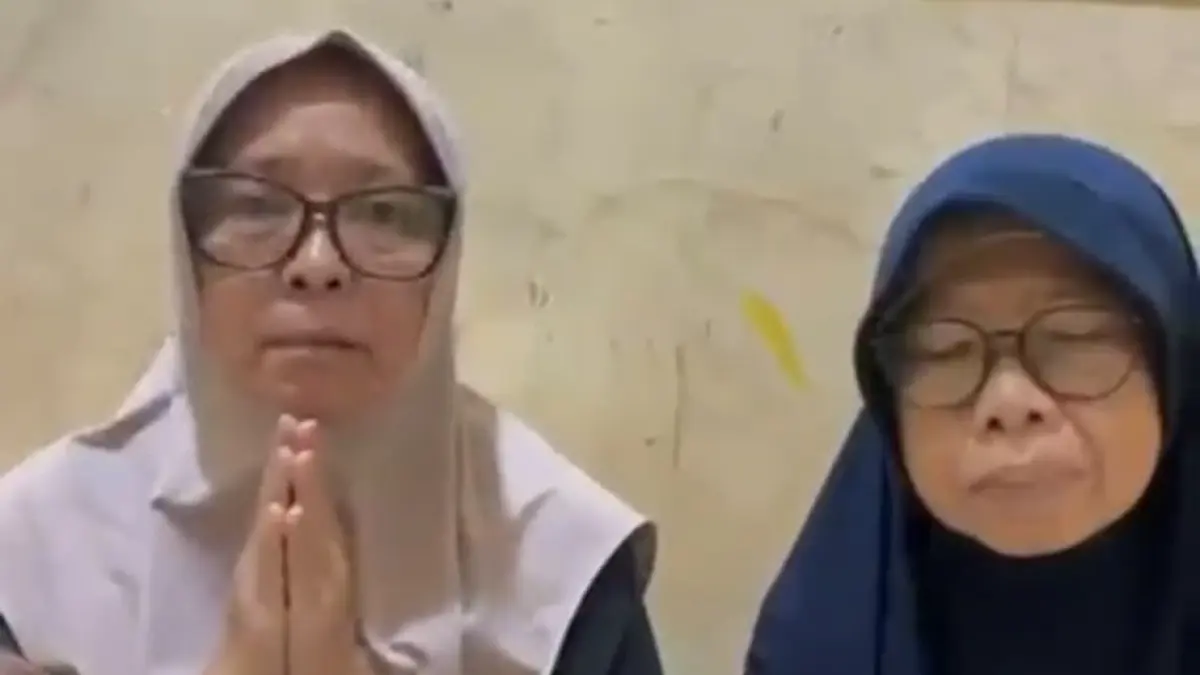 Tangkapan layar video ucapan terima kasih keluarga Sofyan Zakaria.
