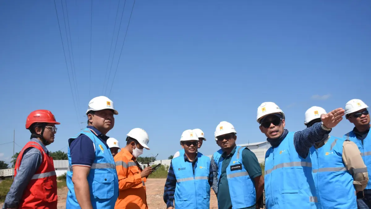  PT PLN (Persero) melalui Unit Induk Pembangunan Kalimantan Bagian Timur (PLN UIP KLT) meninjau kesiapan penyambungan daya 75 MVA untuk kebutuhan kelistrikan Konsumen Tegangan Tinggi (KTT) PT Borneo Indobara (BIB) di Kabupaten Tanah Bumbu, Kalimantan Selatan.