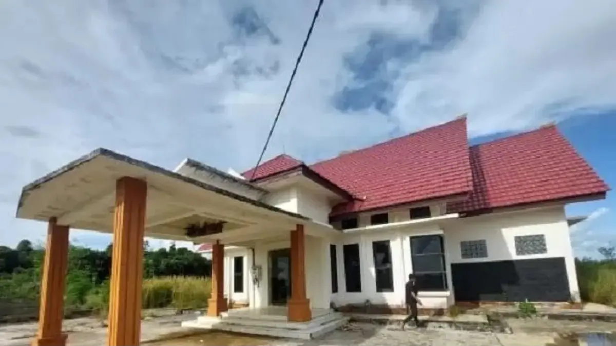 Bangunan yang disiapkan sebagai kantor sementara Kejari Tana Tidung.