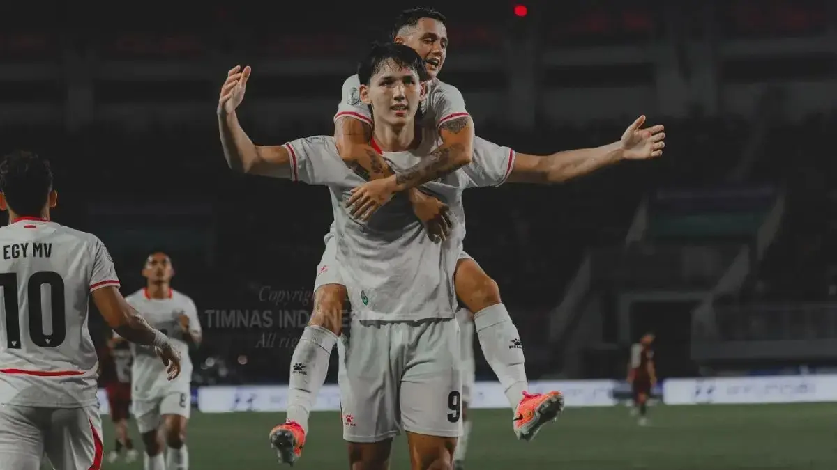 Pemain Timnas Indonesia merayakan gol saat menghadapi Kamboja di Piala AFF 2026. Skuad Garuda kini memburu kemenangan kedua saat melawan Timor Leste di Grup A Piala AFF 2026. (Garuda ID)