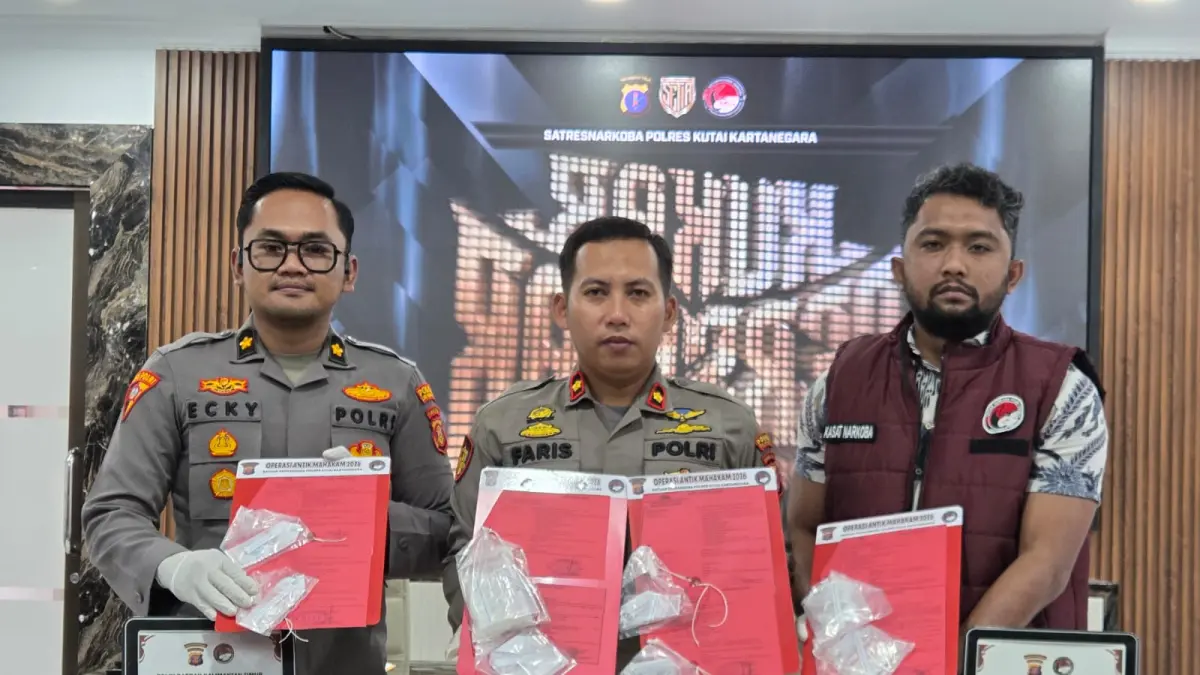 Rilis Operasi Antik Mahakam 2026 Polres Kutai Kartanegara (Elmo/Prokal.co)