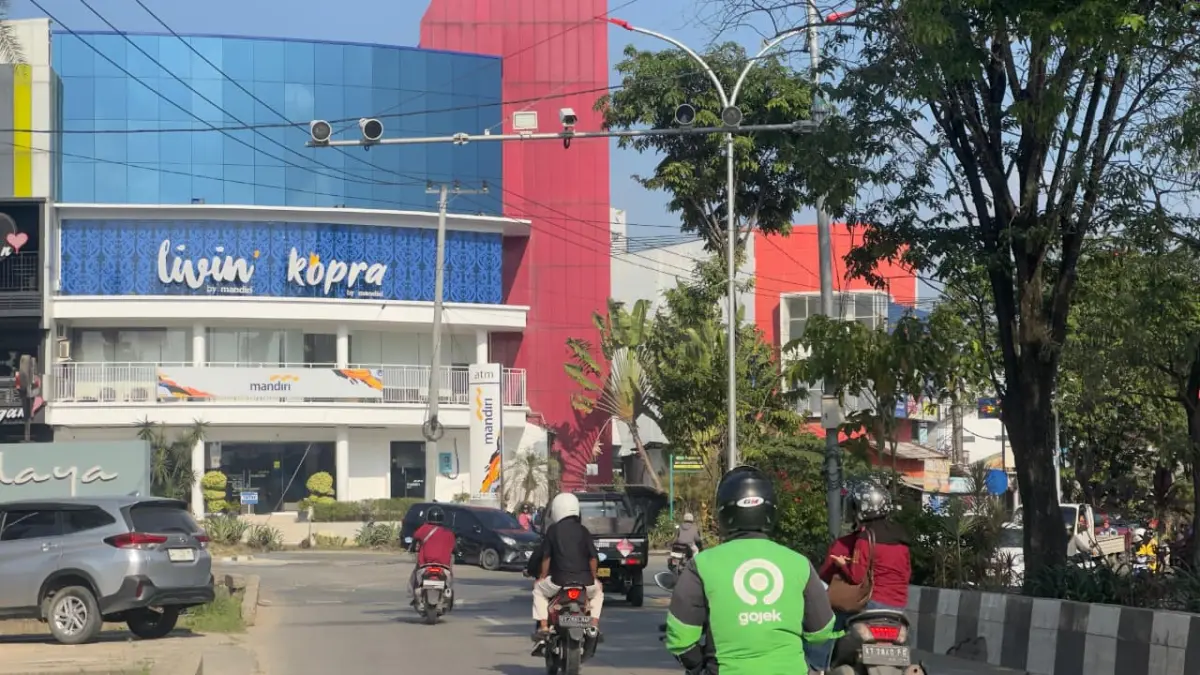 Electronic Traffic Law Enforcement (ETLE) yang ada di Simpang Alaya.